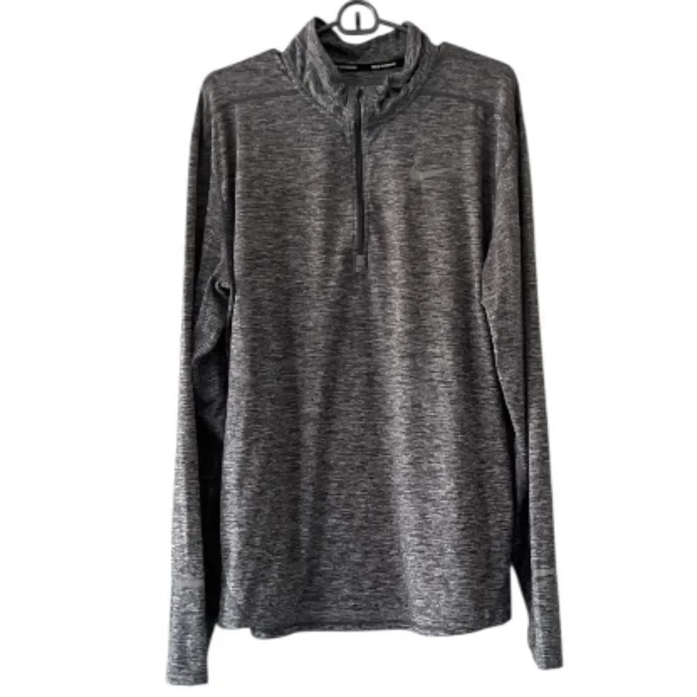 Nike Running Heathered Gray Dri-Fit Quarter-Zip size XL